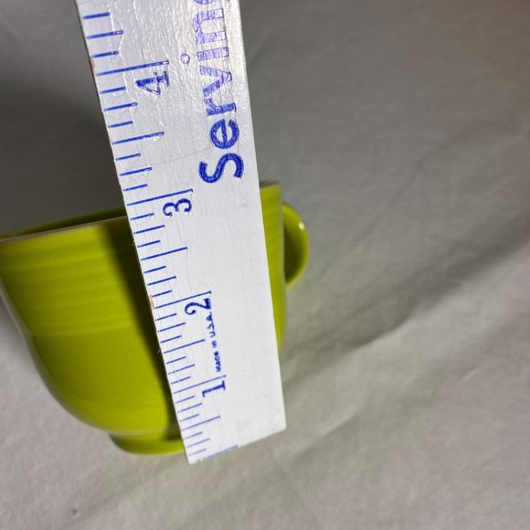 Fiesta Flat Cup & Saucer Set Of Two 2 Lemongrass by HOMER LAUGHLIN USA - Picture 11 of 12